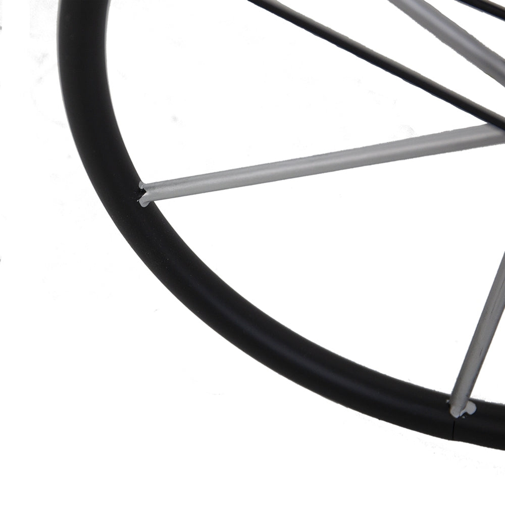 38.5x14.5x25.5' Black and White Bicycle Plant Stand Planter