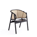 Accent Armchair in Black and Natural