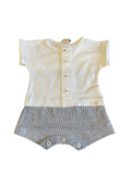 Paz Rodriguez Pazo Knit Newborn Romper 005-192685