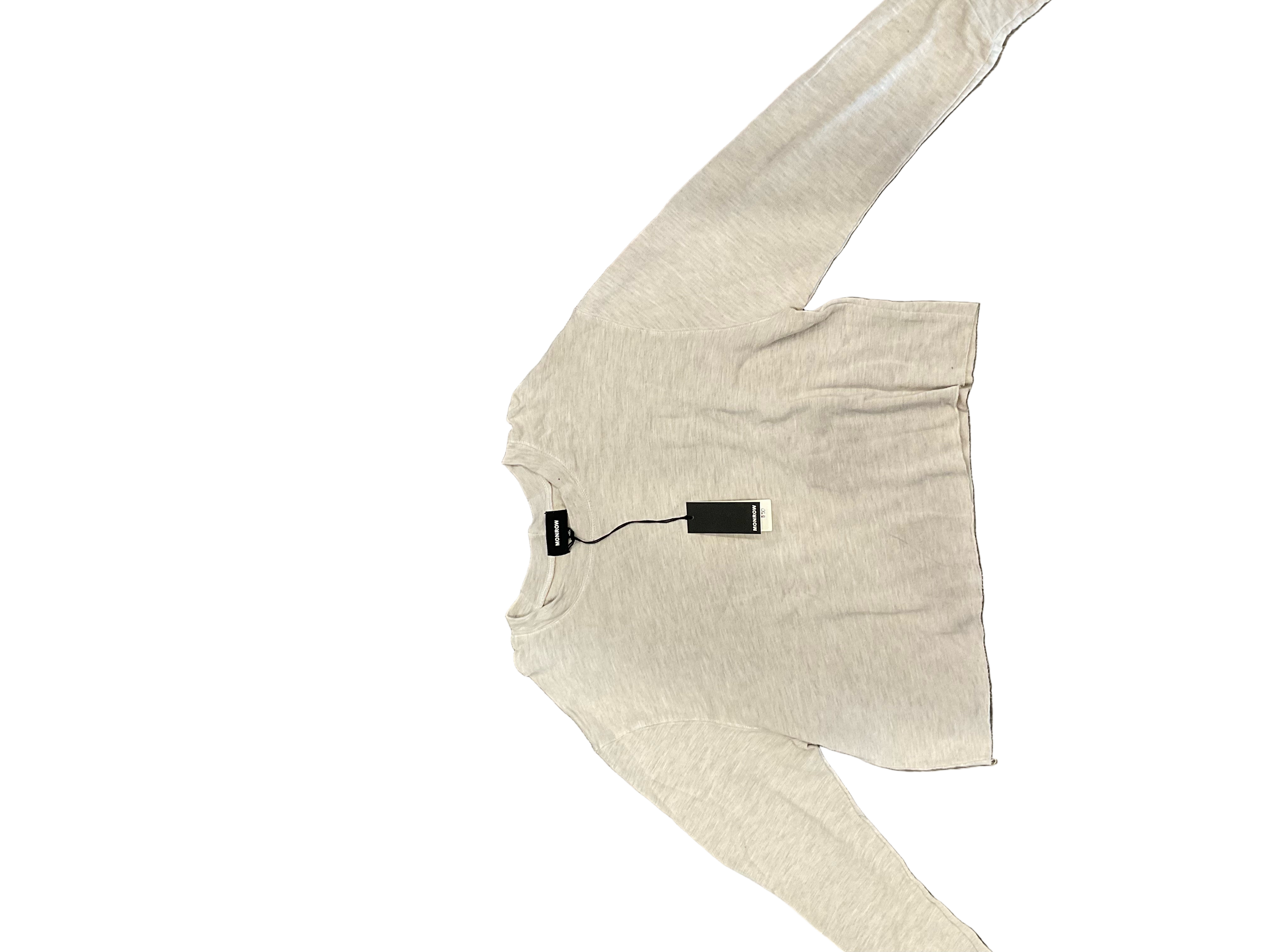 Monrow girls long sleeve sweater sand