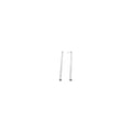14k White Gold Double Chain Dangle Earrings