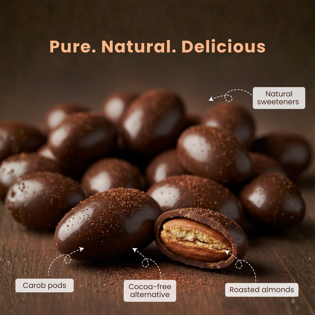 Andy Anand Carob Malt Balls, 1 lb – Tastes Like Chocolate, All-Natural Gift Box, Birthday, Valentine's, Christmas, Anniversary & Holiday