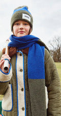 Indee - Striped Scarf Tudor, Kaki