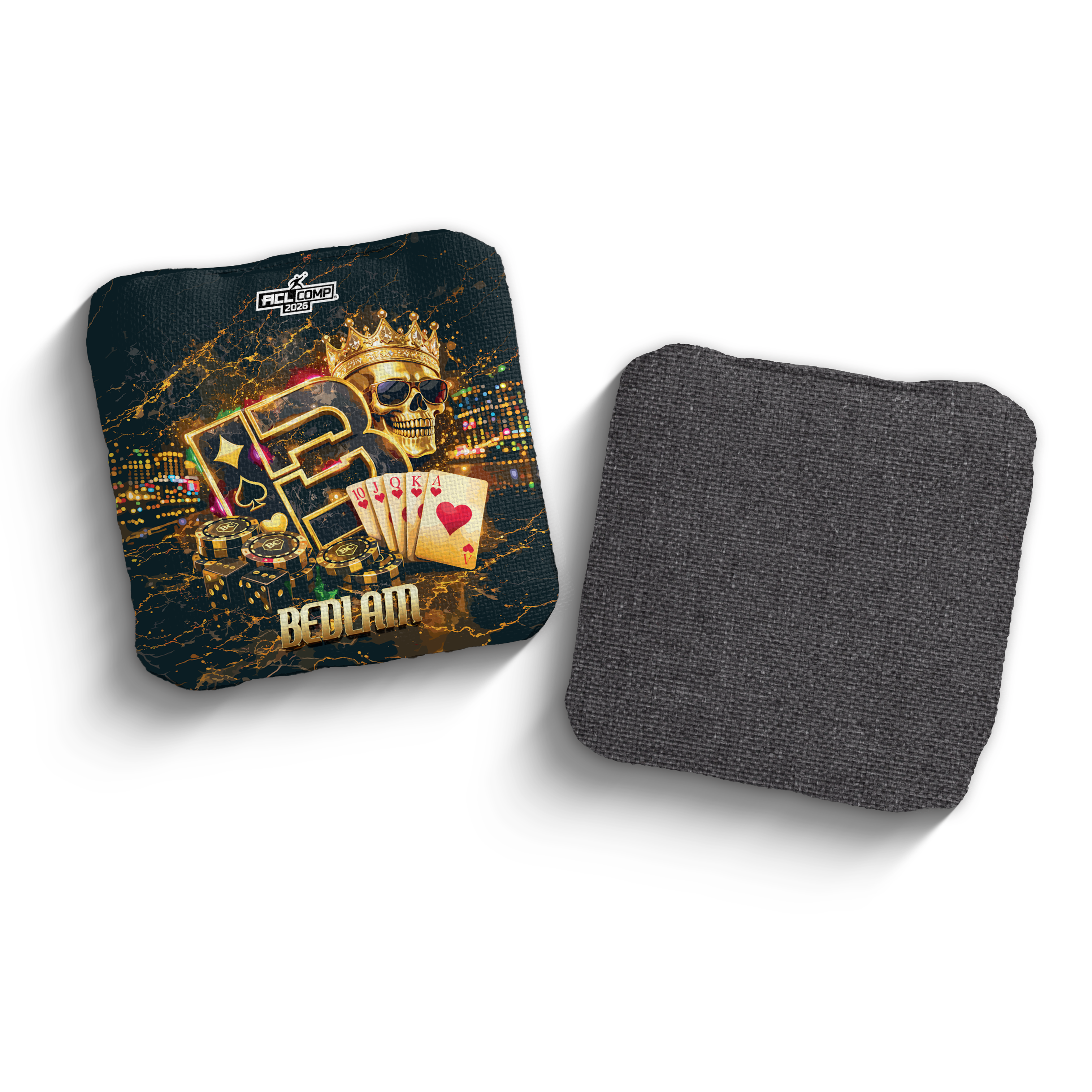 2026 Brotherhood Cornhole Bedlam High Stakes Edition ACL Comp Stamped Cornhole Bags