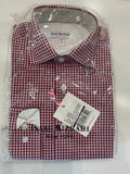 Isaac Mizrahi - Red and White Gingham Dress Shirt