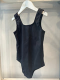 Planet Sea - Black Ribbed 1pc Swim Suit
