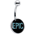 Epic Blue Belly Ring