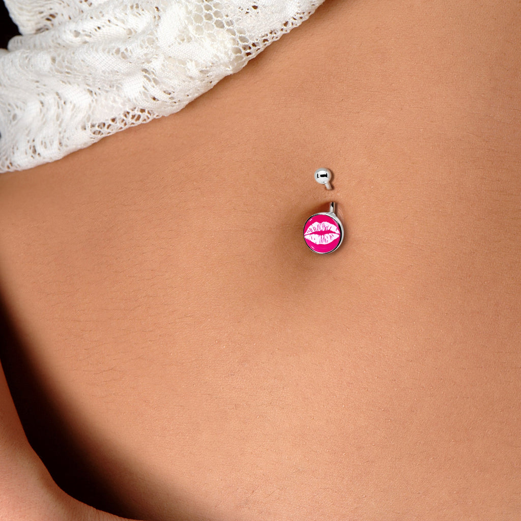 Red Hot Lips Belly Ring by Onyx O