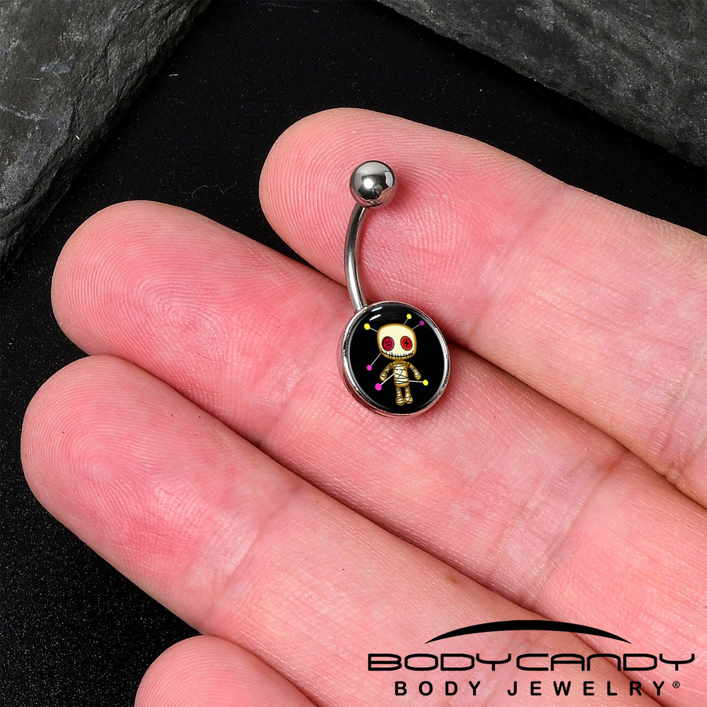 Voodoo Doll Belly Ring by Onyx O