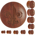 Organic Sawo Wood Fleur de Lis 50-50 Saddle Plug