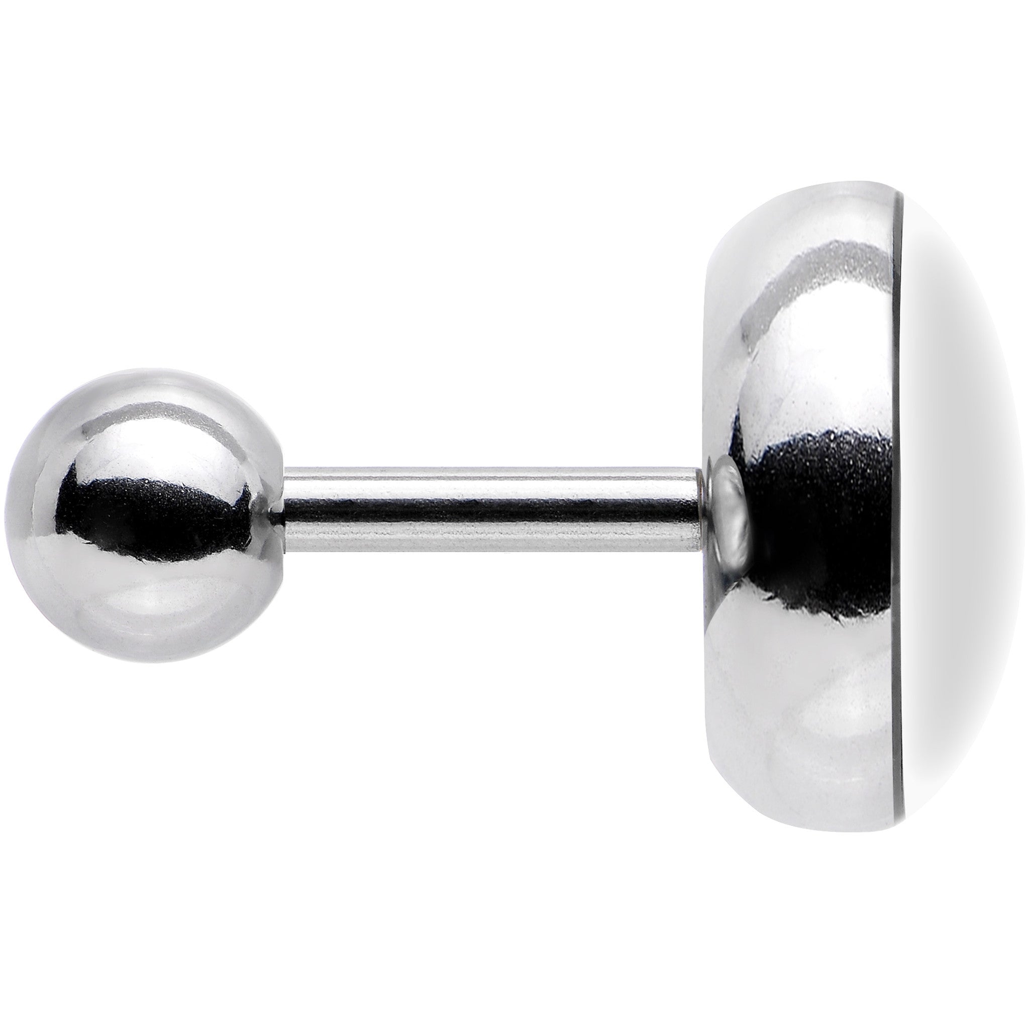 16G Flowering White Sugar Skull Tragus Cartilage Earring