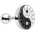 16G 1/4 Mandala Yin Yang Tragus Cartilage Earring
