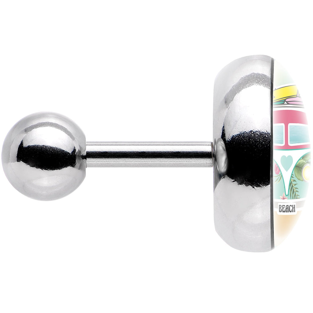 16G 1/4 Tropical Beach Cruiser Tragus Cartilage Earring