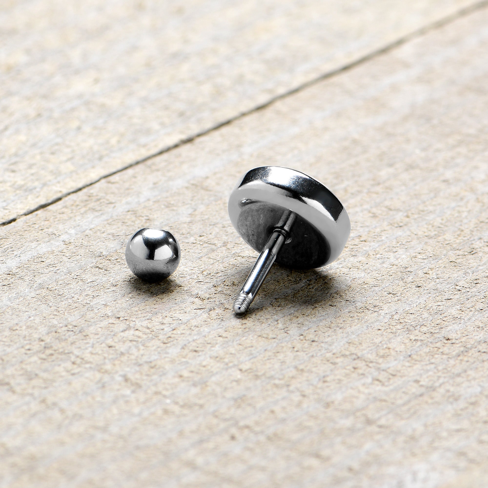 16G 1/4 Funky Floral Mushroom Cartilage Tragus Earring by Onyx O