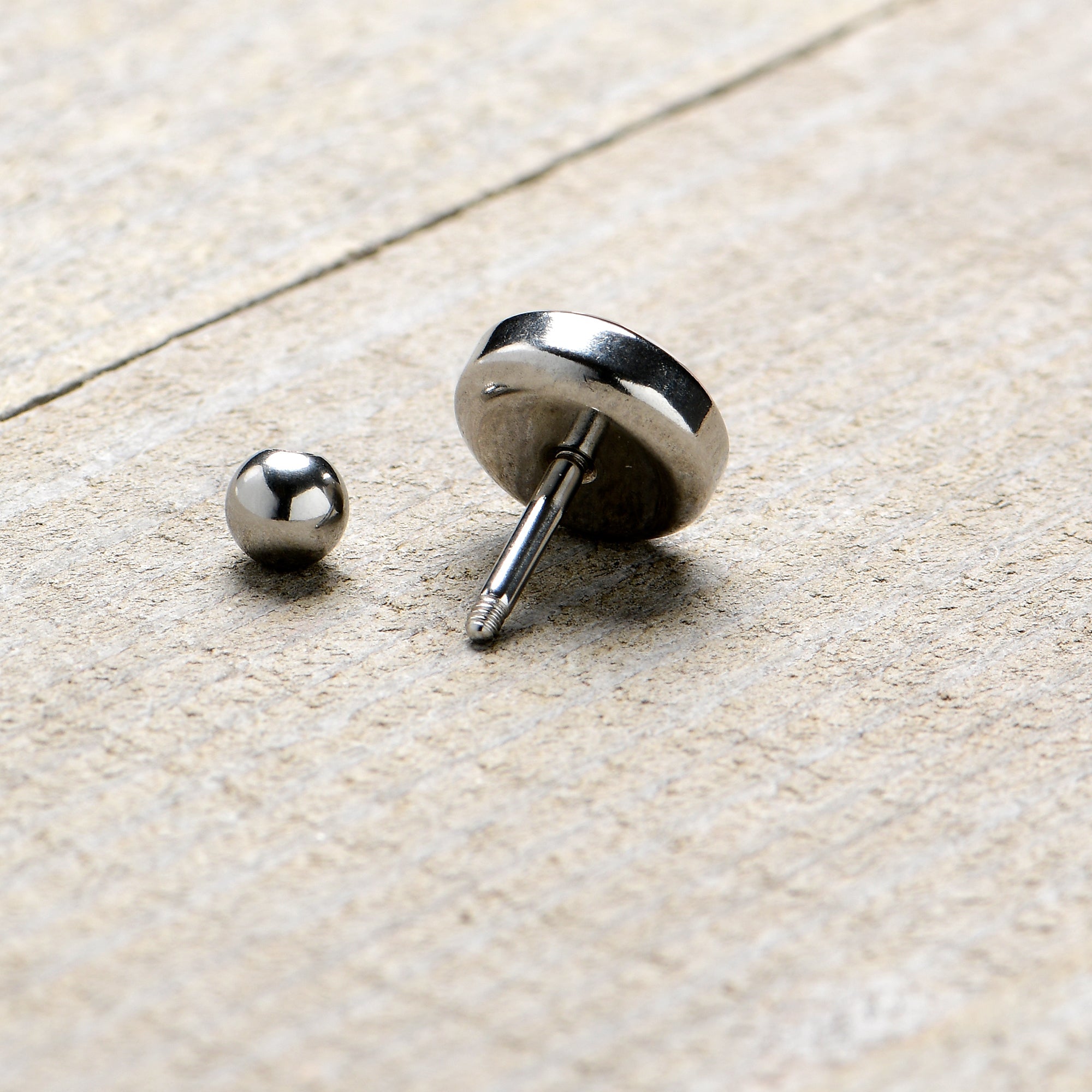16G 1/4 Christmas Peace Love Santa Tragus Cartilage Earring by Onyx O