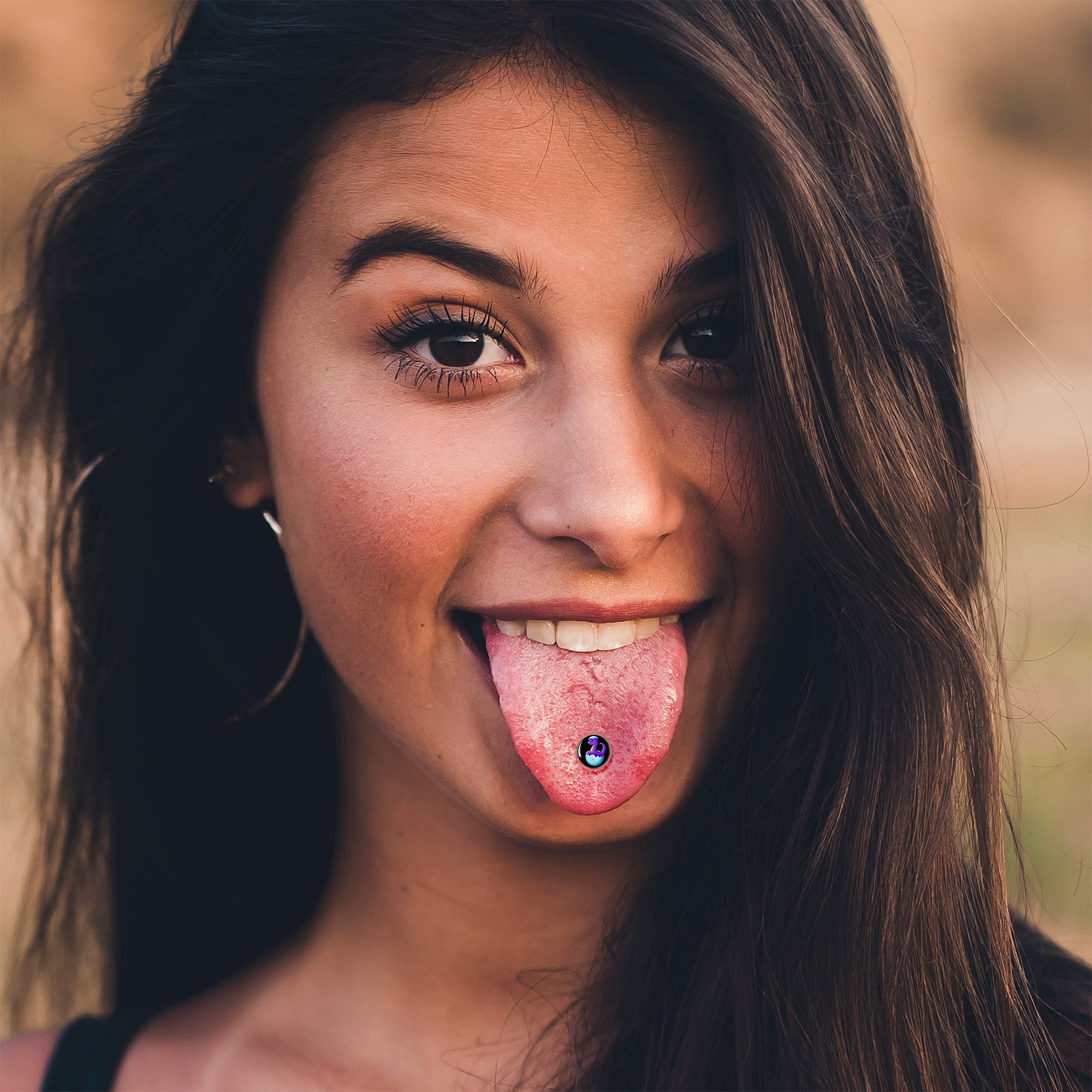 Baby Dinosaur Barbell Tongue Ring by Onyx O