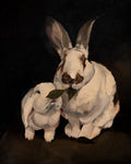 Charlie and Fljortie Snacking Print