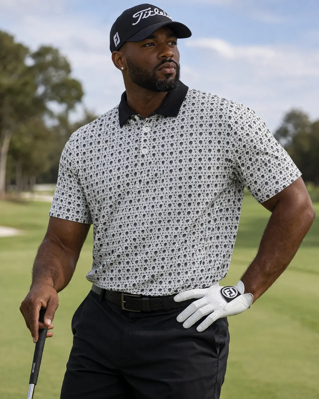 Dia De Los Muertos Performance Polo