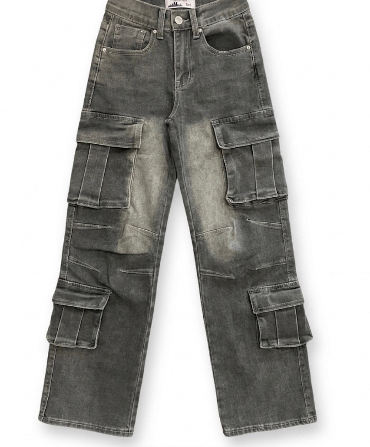 Vintage Havana - Grey Cargo Denim