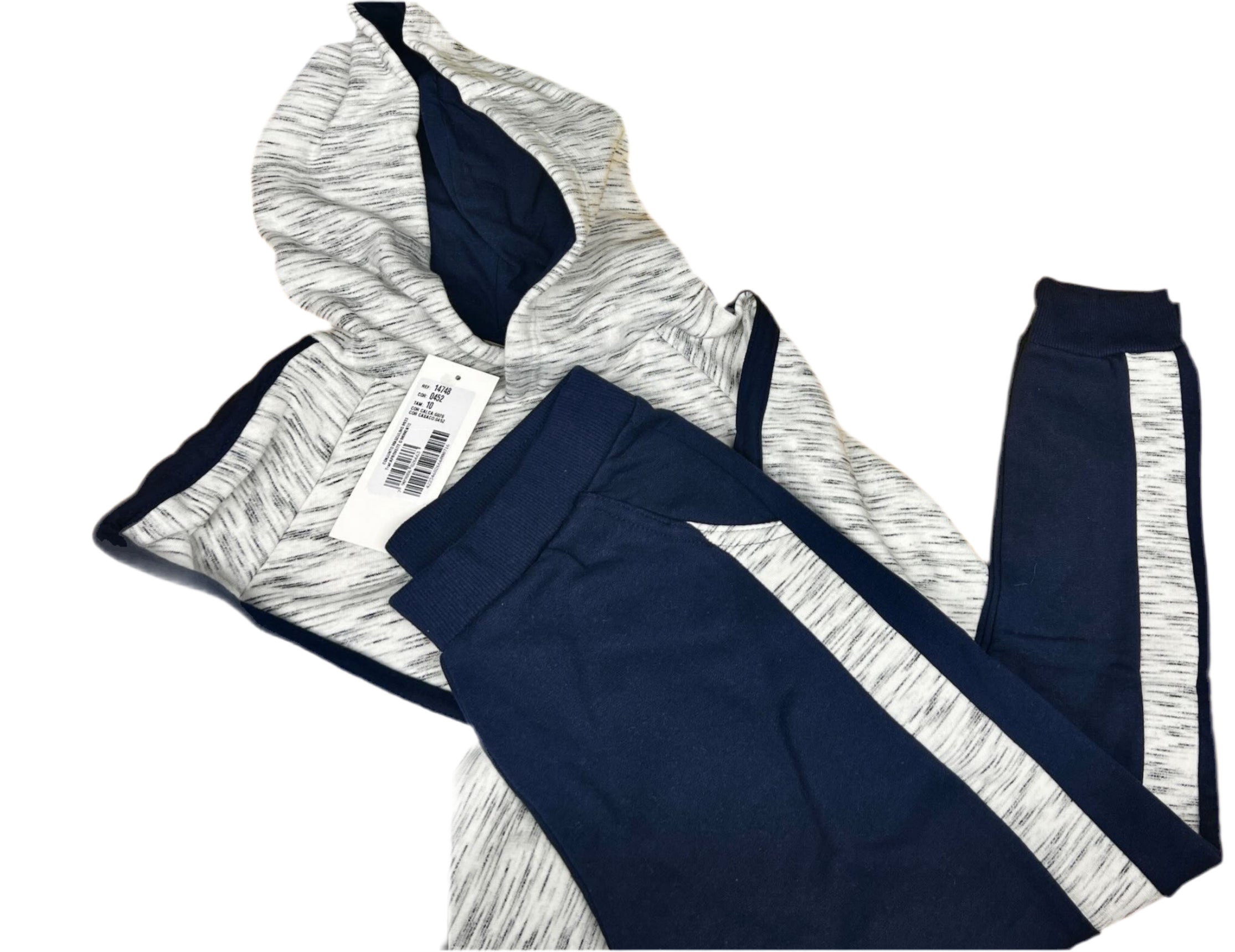 Milton - Grey and Navy Sweatsuit