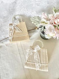 Ce Ce Co - Straw Lace Bow Little Lady Bug Bag, Ivory