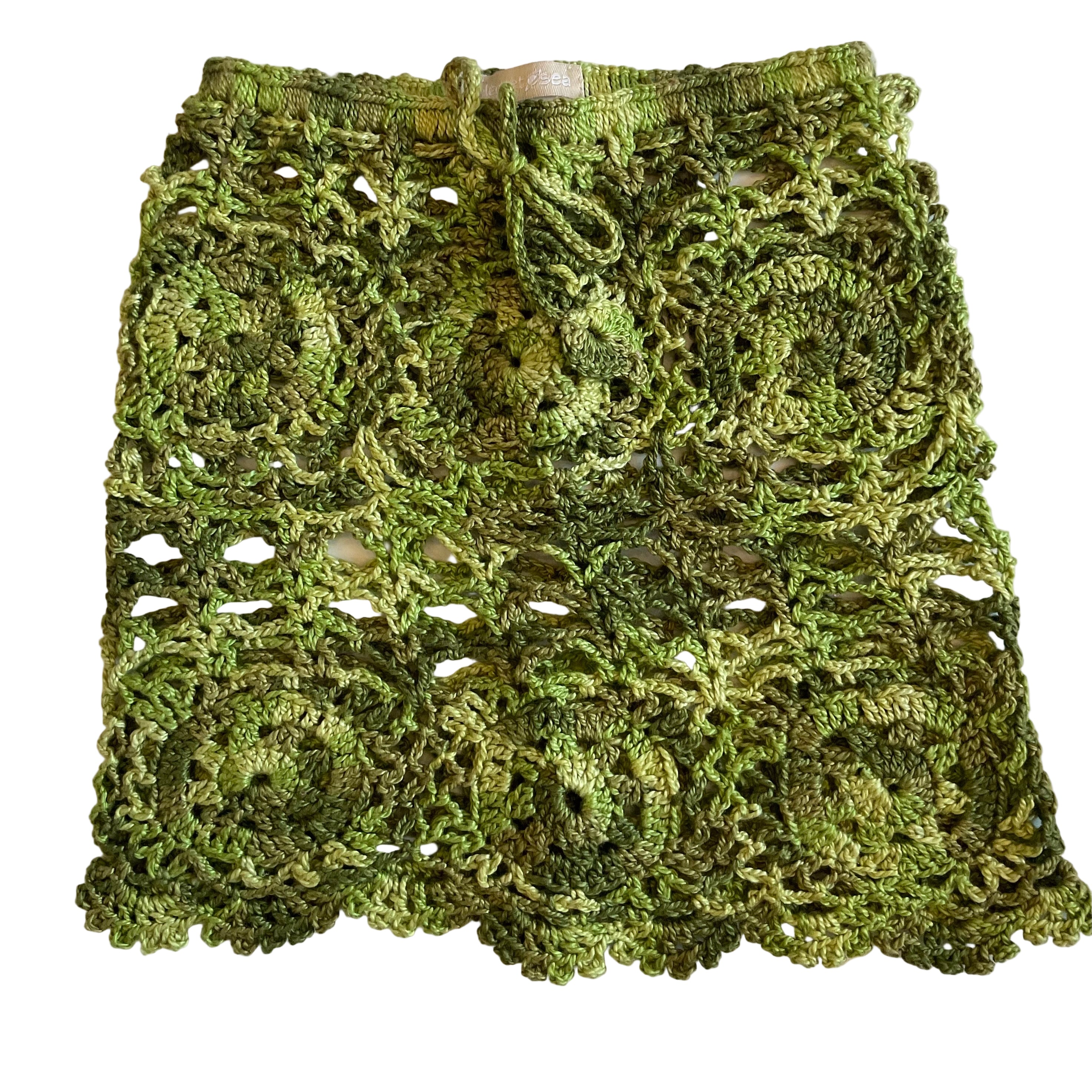 Planet Sea - Green Crochet Skirt