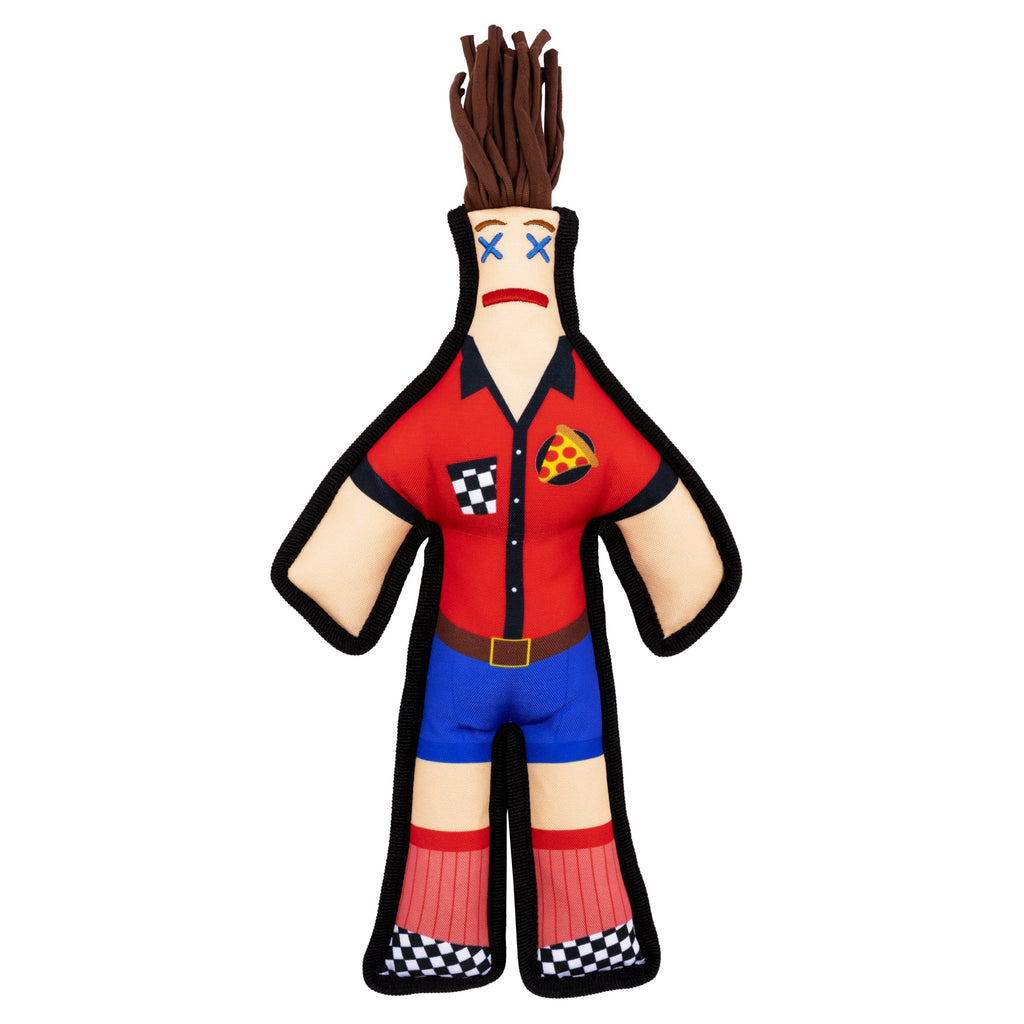 Pizza Guy Squeaky Chew Toy