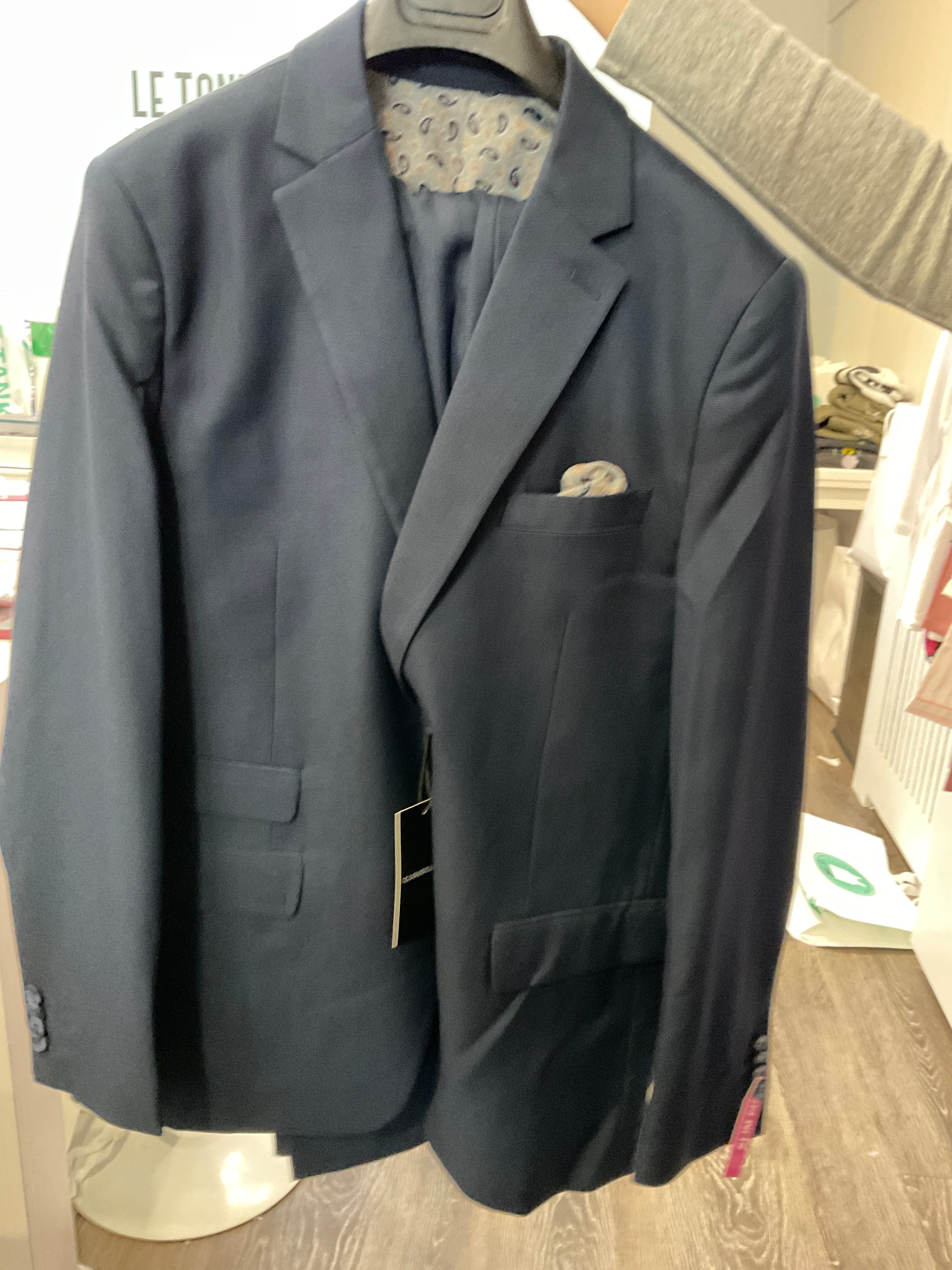 Cloudcloth Navy Birdseye Suit
