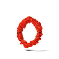 Organic Silk Small Scrunchie Tomato Red