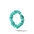Organic Silk Small Scrunchie Jade Green