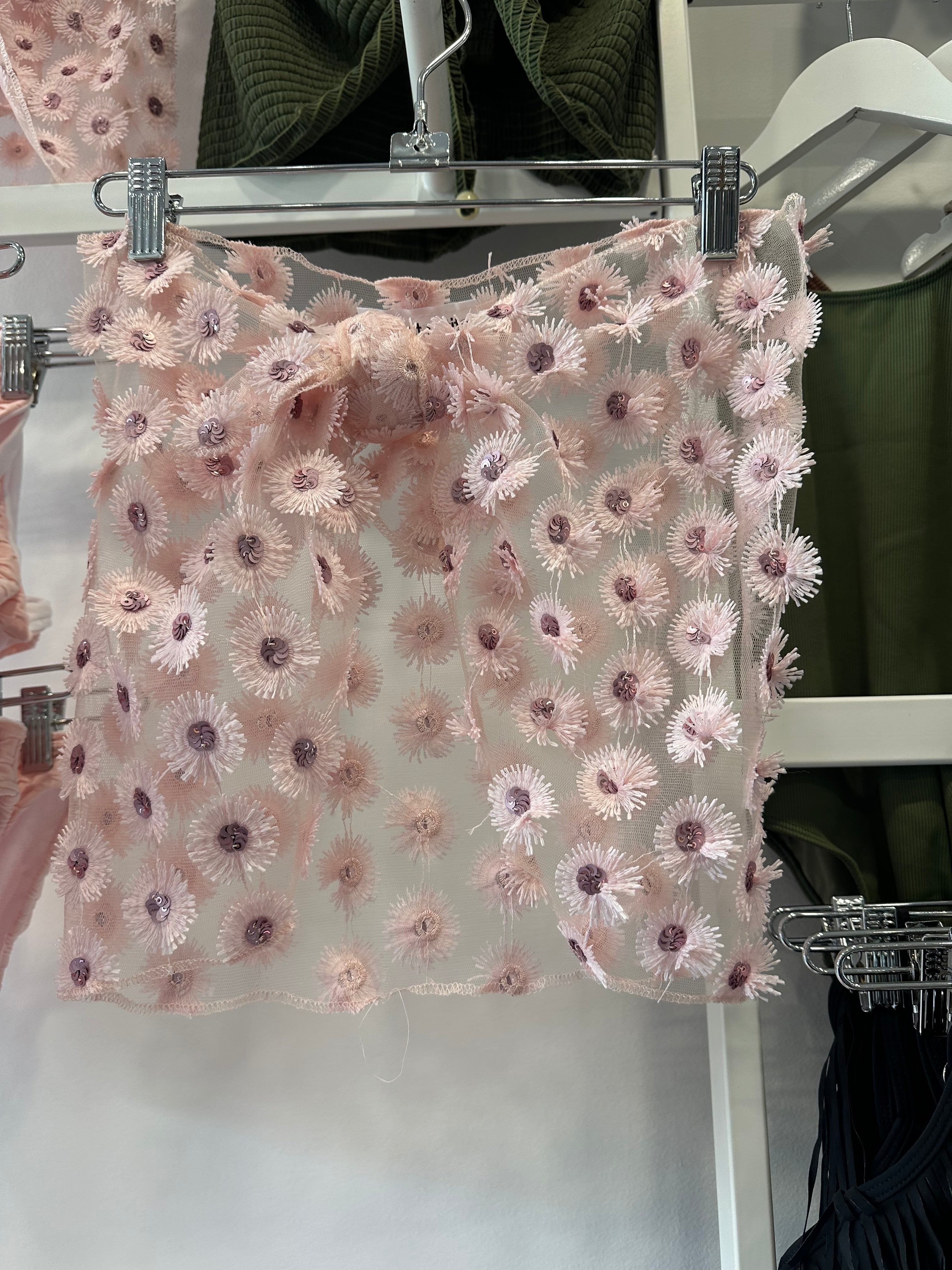 Les Tout Petits - Pink Sequin Daisy Short Sarong