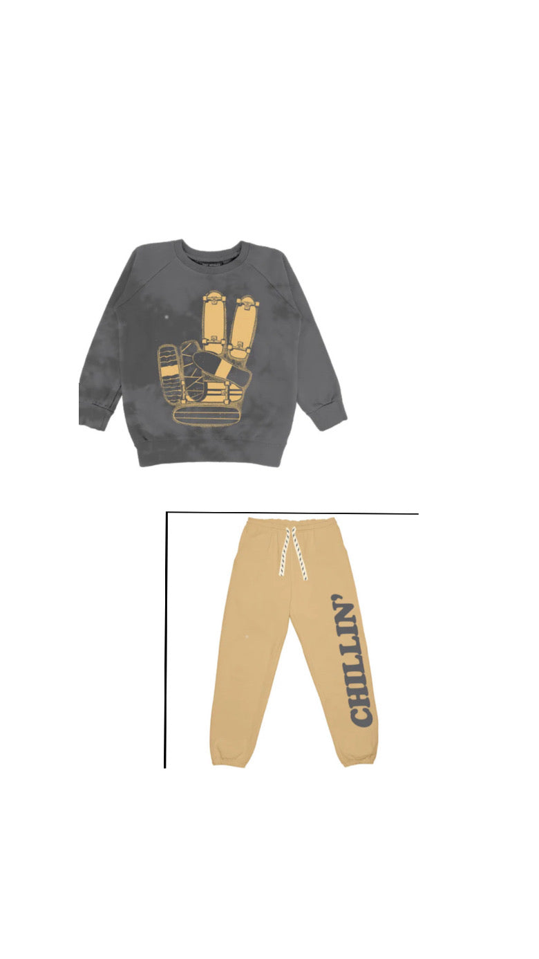 Tiny Whales - Skate More and  Chillin Sweatpants