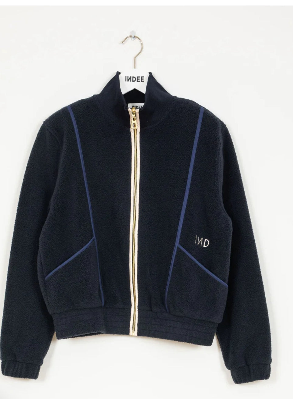 Indee - Tokyo Sweater Zipped Fleece Sweater with Contrasted Piping