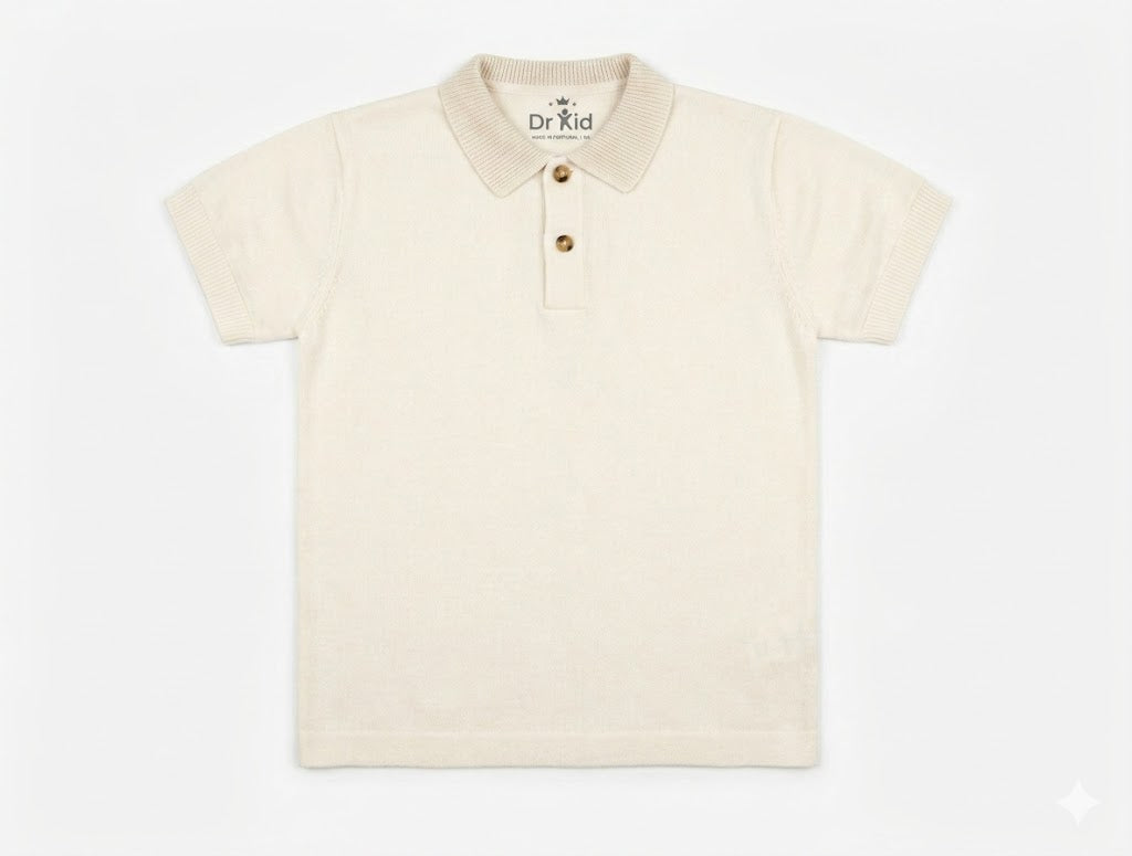 Dr. Kid - Ivory Short Sleeve Polo