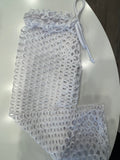 Les tout petits white big hole pant