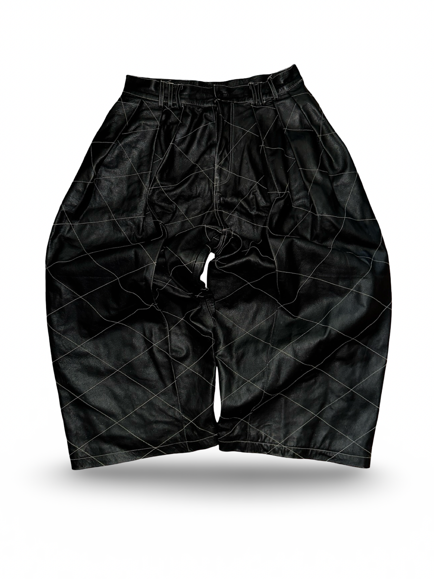 Leather Pleated Pant