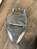Les Tout Petits-  Stone Gray Bandeau Bikini