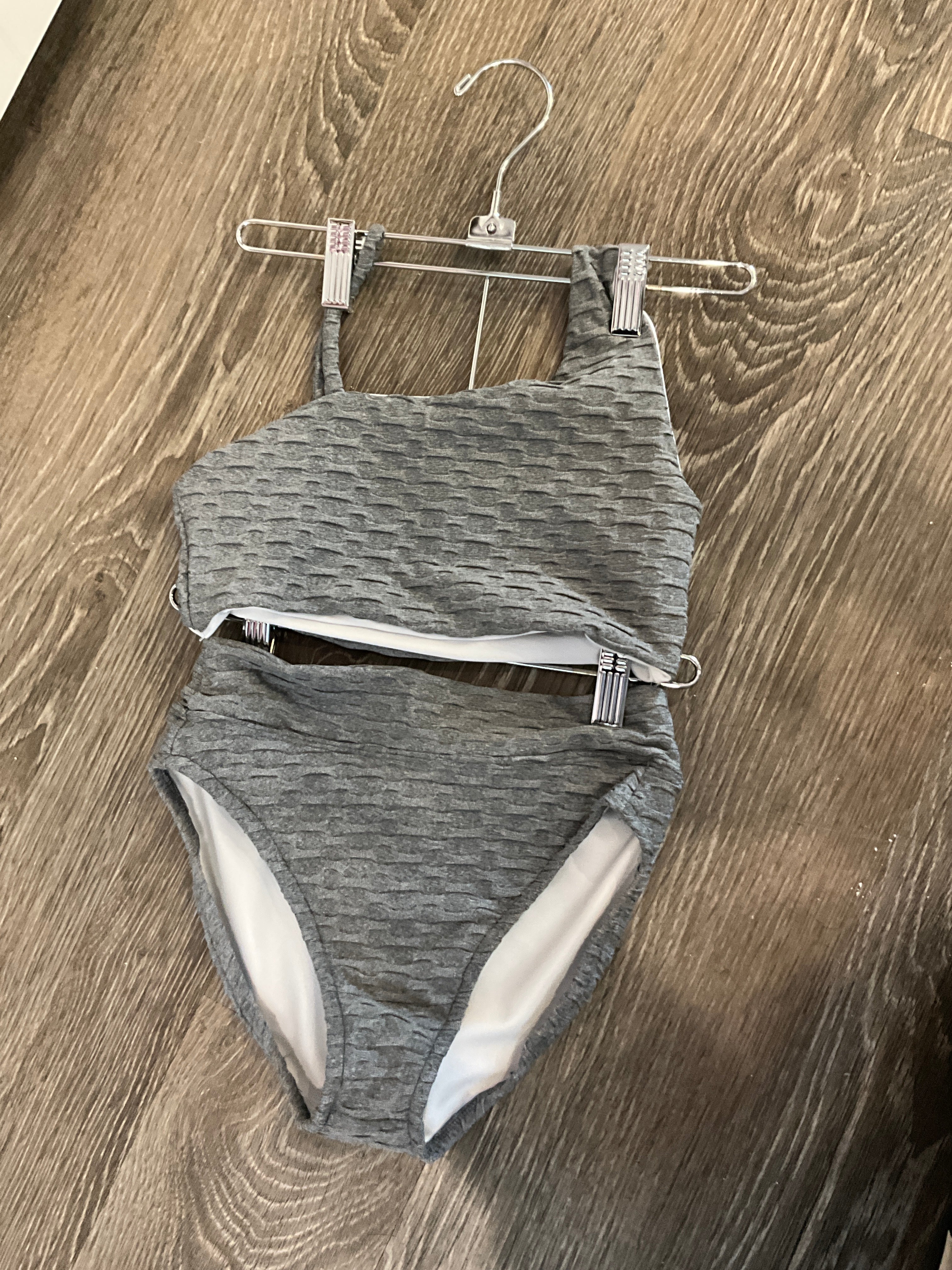 Les Tout Petits-  Stone Gray Bandeau Bikini