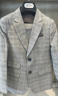 Isaac Mizrahi - Light Gray Boys 2PC Check suit