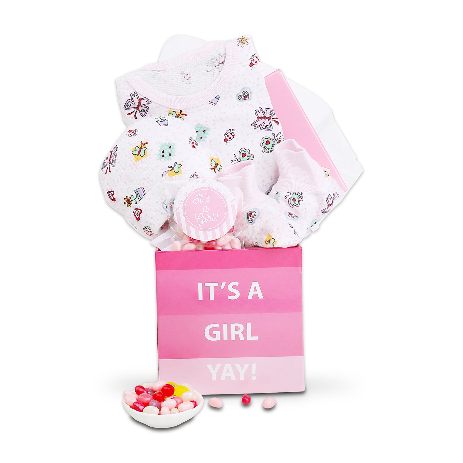 It's A Girl New Baby Gift Basket