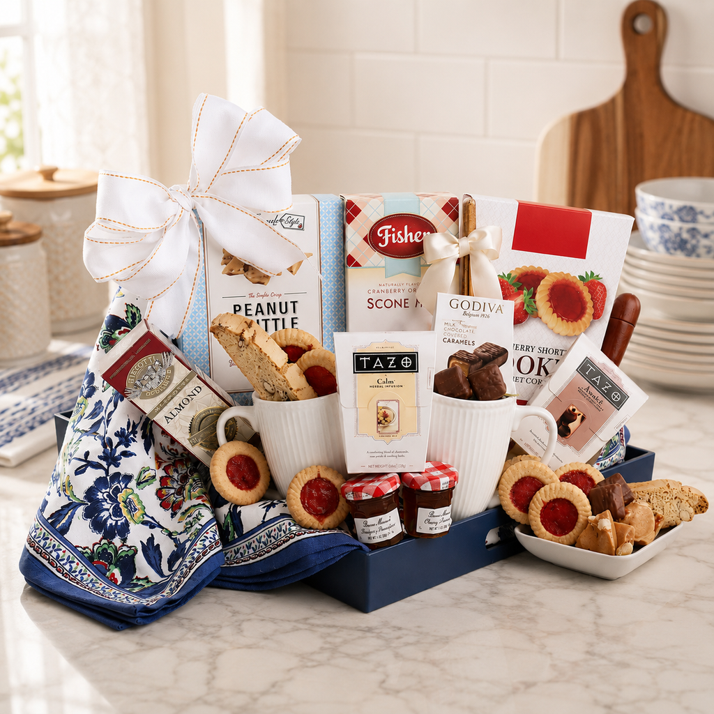 Good Morning!  Breakfast Tray Gift Basket