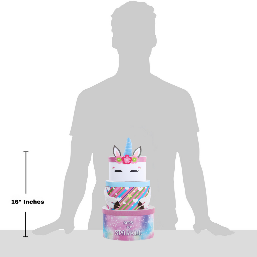 Born to Sparkle Unicorn Gift Tower
