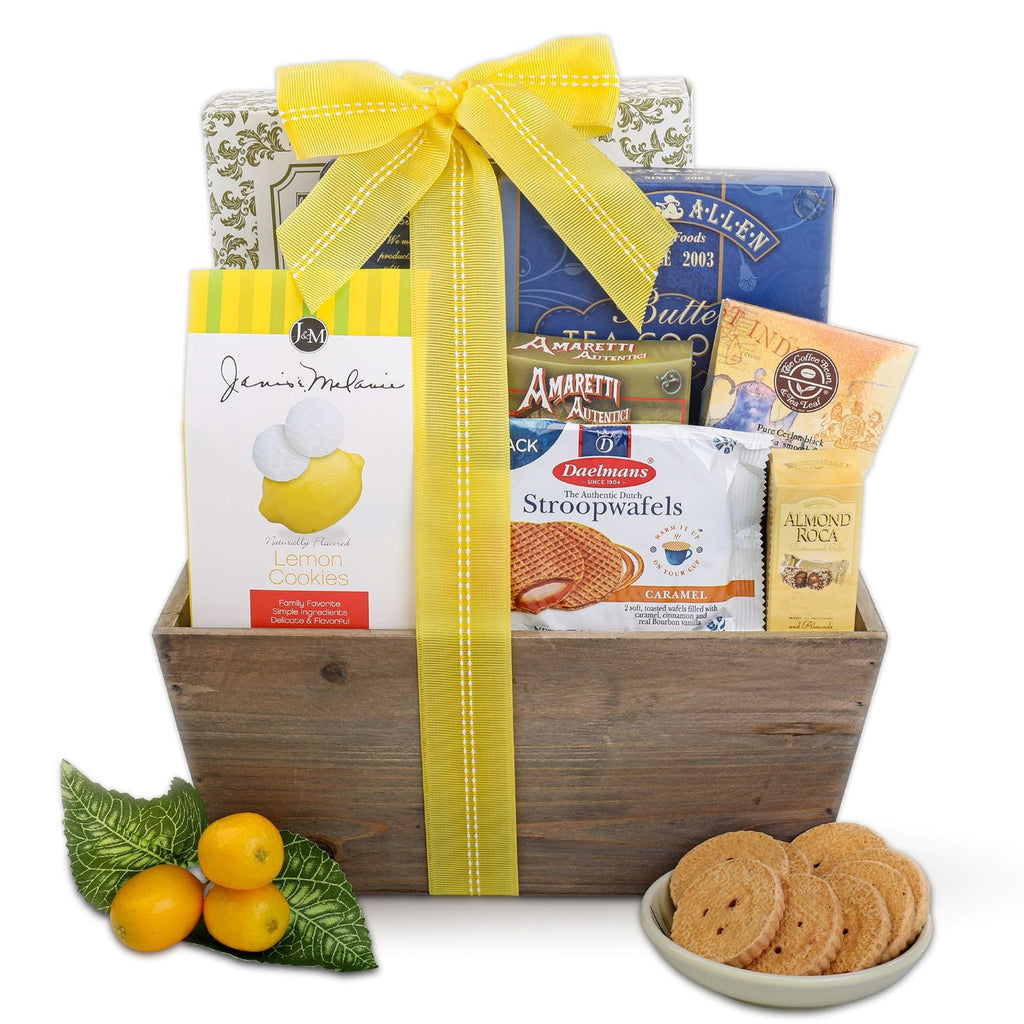 Lemon Breeze Cookies and Tea Summer Gift Tote