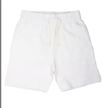 Mish - Kids Solid Comfy Shorts, White