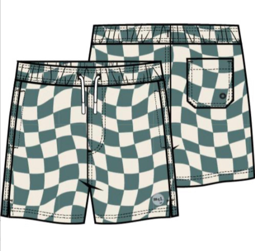 Miles The Label - Woven Swim Trunks, Teal