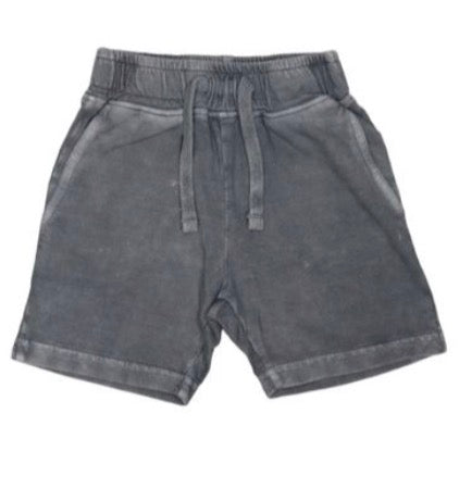 Mish - Kids Solid Enzyme Shorts, Coal