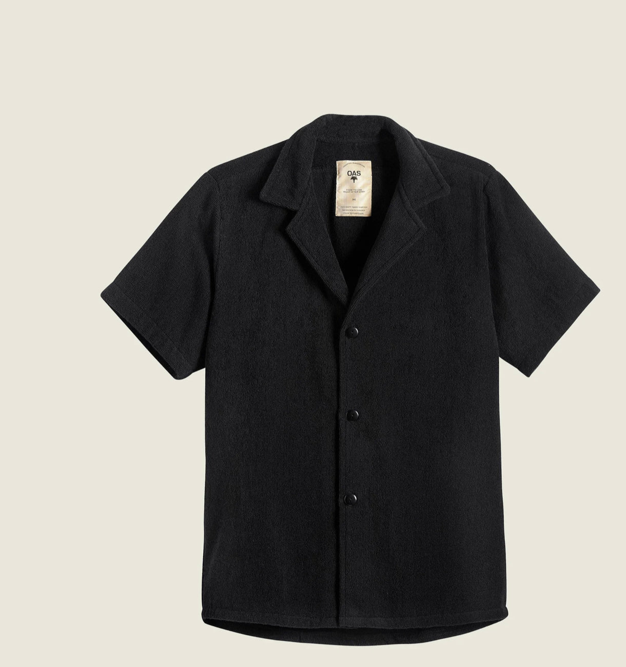 OAS mens black Cuba terry shirt
