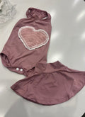 Planet Sea- Pink Crochet Heart 1PC