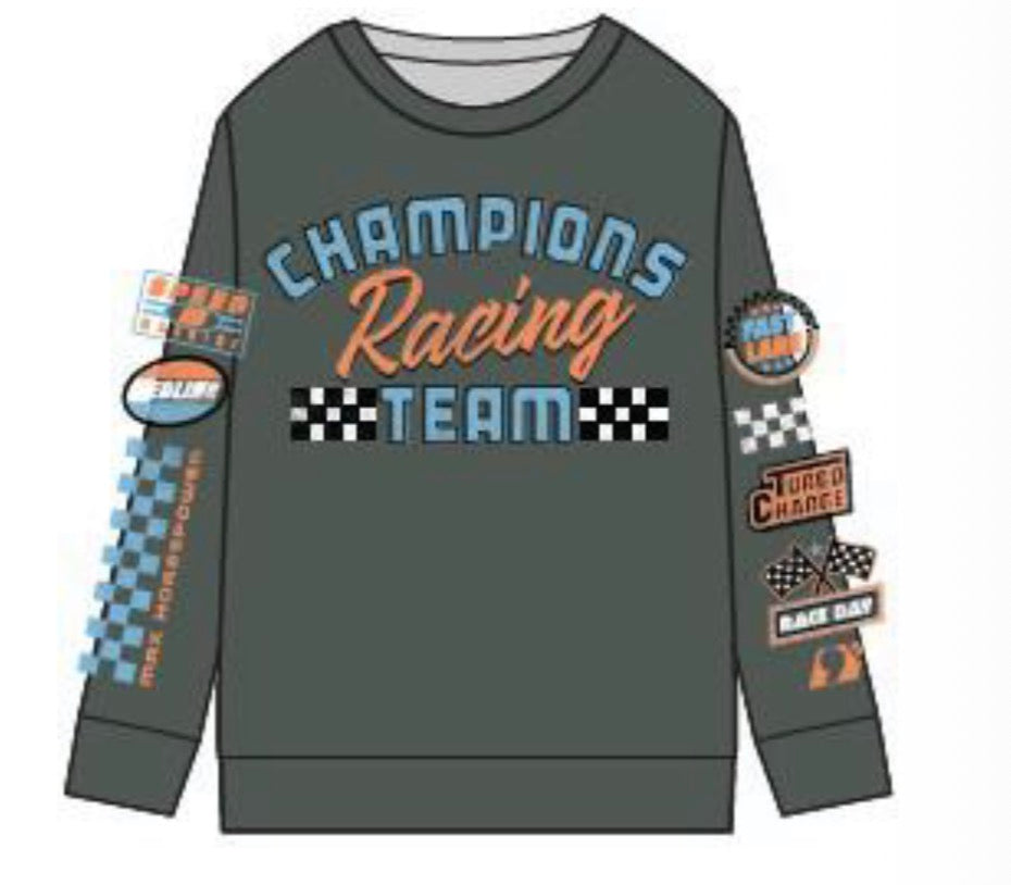 Chaser - Cozy Knit Long Sleeve Pullover & Lounge Pants, Safari Champion Racing Team