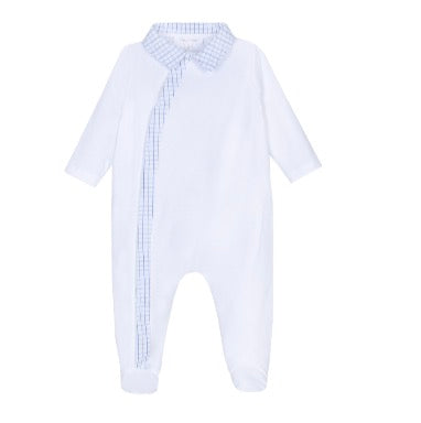 Patachou - Baby Collard Footie, White